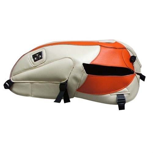 Bagster tank cover BONNEVILLE T 100 SE - cream / orange