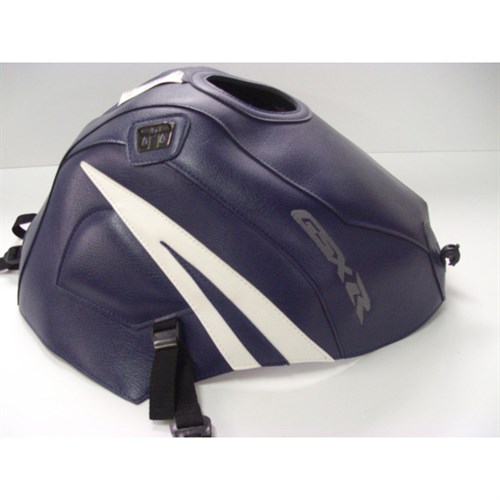 Bagster tank cover GSX 600R / GSX 750R - dark blue / white triangle