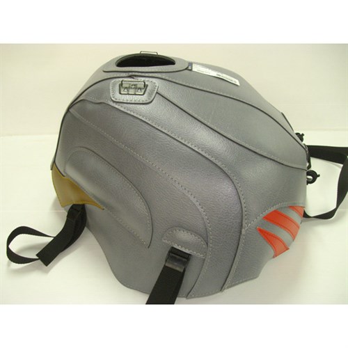 Bagster tank cover RSV MILLE / RSV MILLE R / RSV MILLE R FACTORY / 1000 TUONO / 1000 TUONO FACTORY - steel grey / persico / gold deco