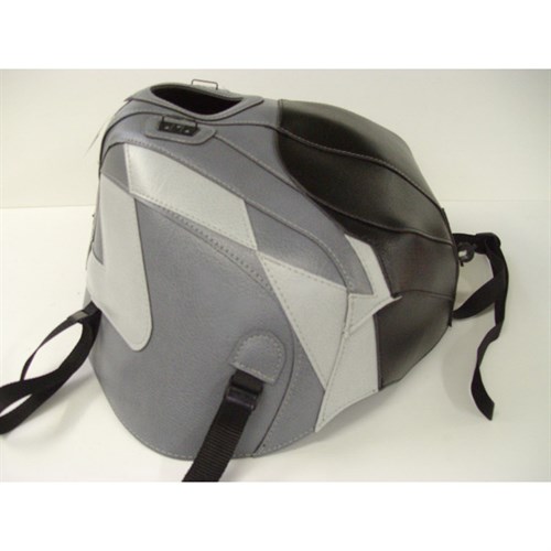 Bagster tank cover RSV MILLE / RSV MILLE R / RSV MILLE R FACTORY / 1000 TUONO / 1000 TUONO FACTORY - black / steel grey / grey