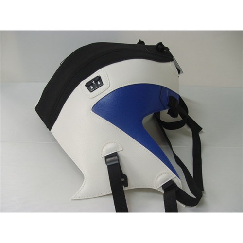 Bagster tank cover G650 GS - matt black / white / gitane blue deco