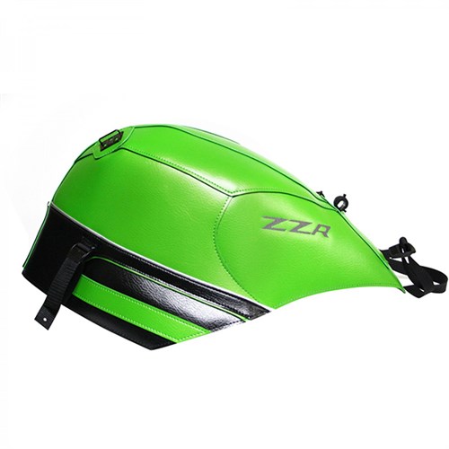 Bagster tank cover ZZR 1400 - pearly green /  black / silver