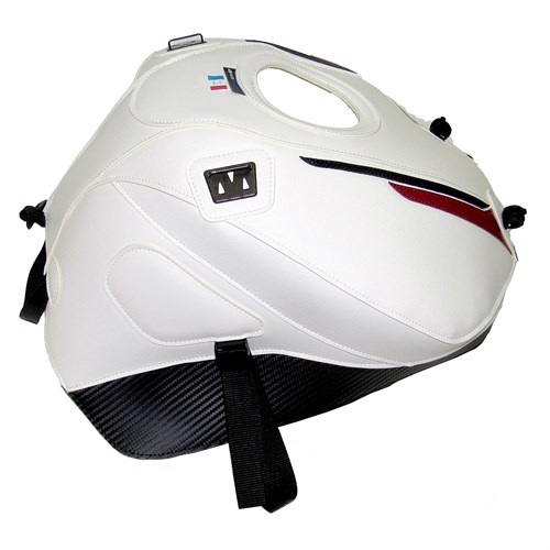 Bagster tank cover STREET TRIPLE 675 R - white / black deco / red