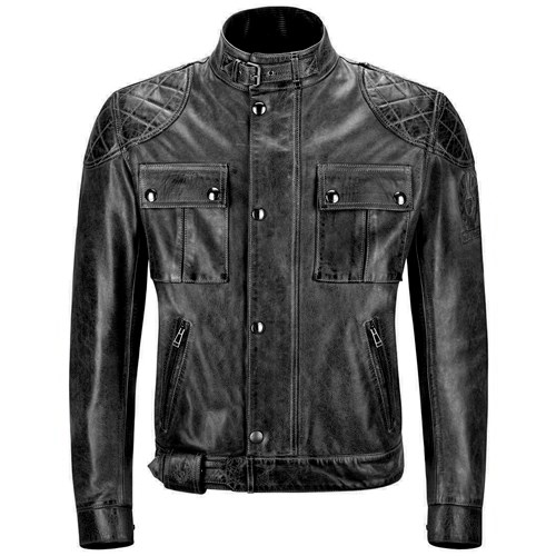 Belstaff Brooklands leather jacket in antique black