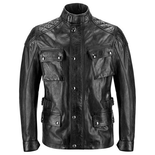 Belstaff Turner leather jacket in antique black