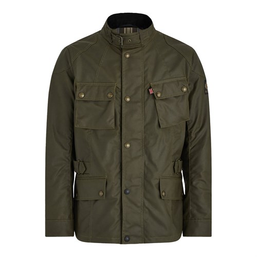 Belstaff Crosby wax cotton jacket in forest green