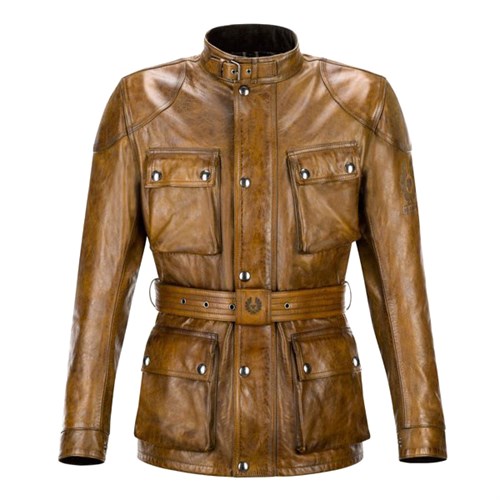 Belstaff Trialmaster leather jacket in burnt cuero