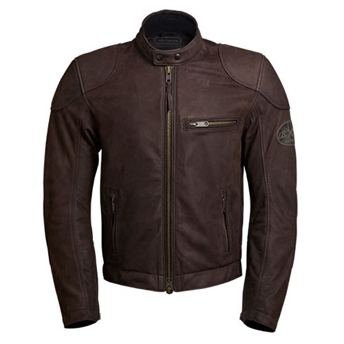 BKS Leather jacket in matt brown
