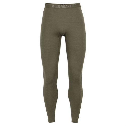 Icebreaker mens merino 200 Oasis leggings in loden-green