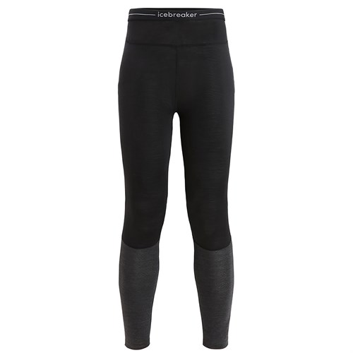 Icebreaker womens merino 125 Zoneknit leggings in black