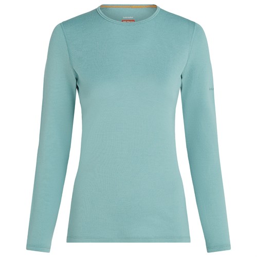 Icebreaker womens merino 260 Tech long sleeve crew base layer in black