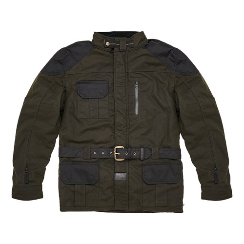 Fuel Bunker wax cotton jacket in green