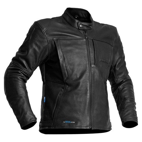 Halvarssons Racken leather jacket in black
