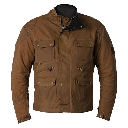 Helstons Hunt Wax Cotton jacket in oak