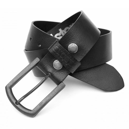 Helstons Old leather belt in black