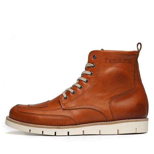 Helstons Legend boots in waxed tobacco