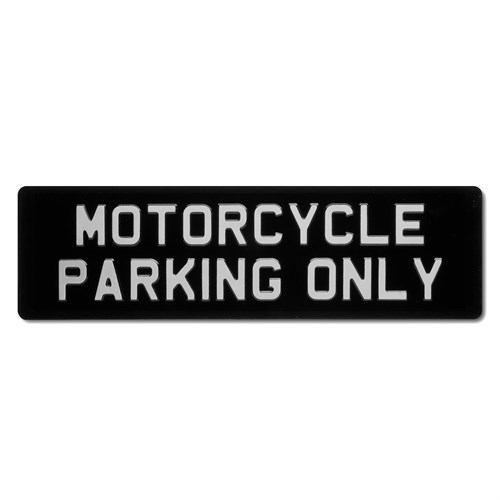 Motorcycle Parking Only metal sign