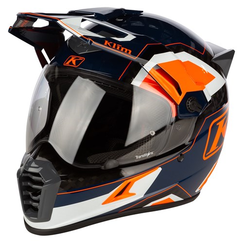 Klim Krios Pro Rally helmet in striking orange