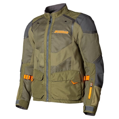 Klim Baja S4 jacket in sage / strike orange