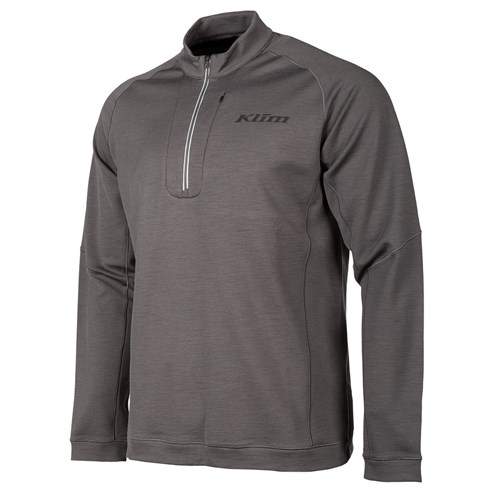 Klim Teton Merino wool 1/4 zip top in asphalt