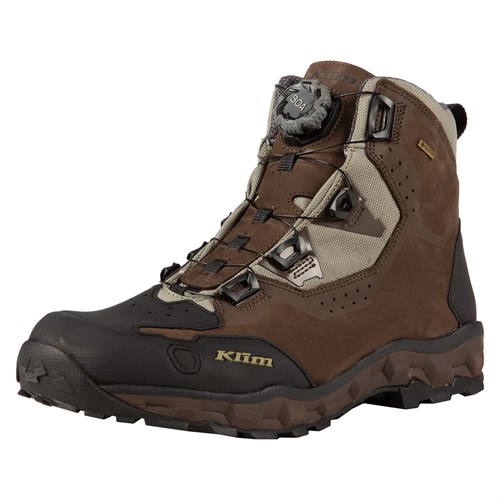 Klim Outlander GTX boots in chocolate brown