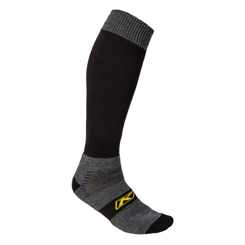 Klim Over the Calf socks in black / grey