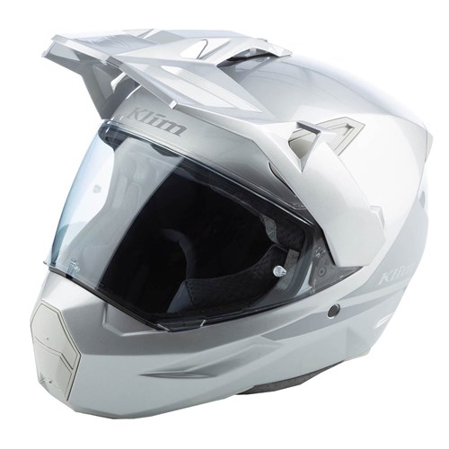 Klim X1 Alpha helmet in metallic high-rise monument grey