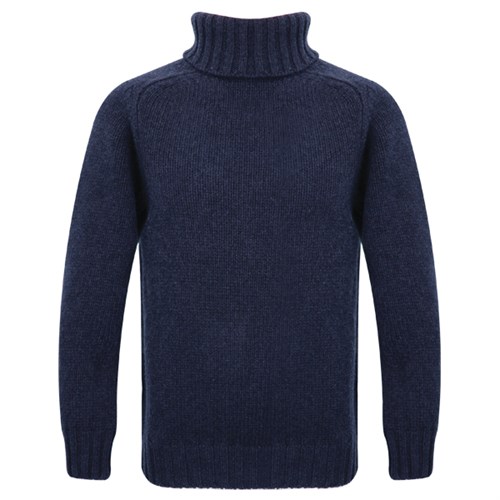Motolegends Woollen Rollneck in navy
