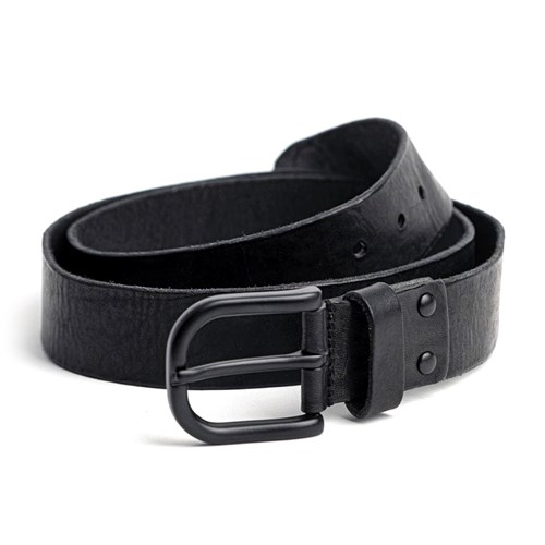 Rokker Oakland belt in black with black buckle
