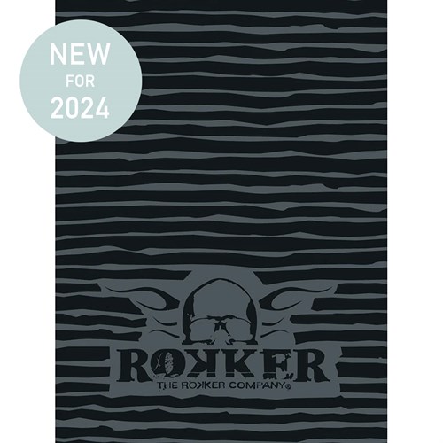 Rokker Stripes neck tube in grey / black
