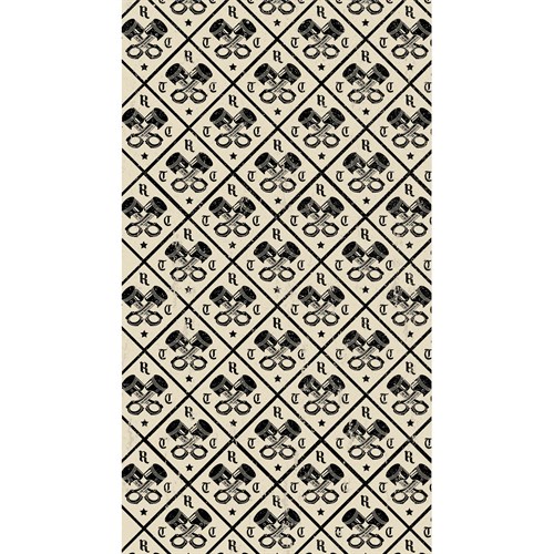 Rokker In Rust We Trust neck tube in black / white