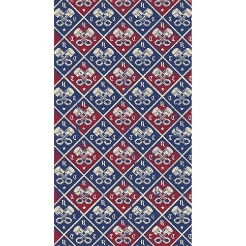 Rokker Rust neck tube in red / blue / white