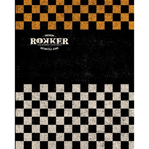 Rokker Check fleece neck warmer in black