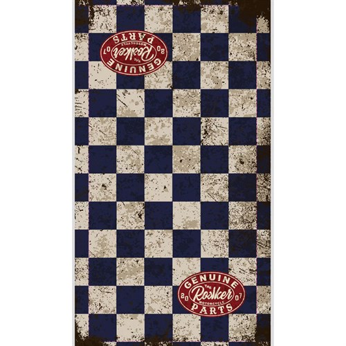 Rokker neck tube Genuine Parts blue check