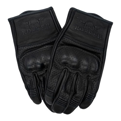 Rokker Tucson perforated gloves in black