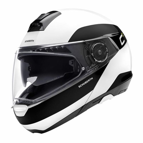 Schuberth C4 Pro Fragment helmet in white 