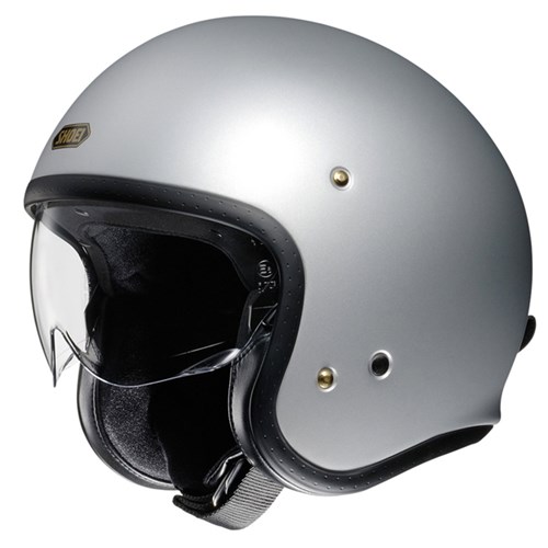 Shoei JO helmet in matt silver