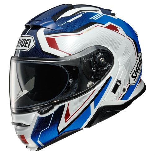 Shoei Neotec 2 Respect TC10 helmet in white / blue