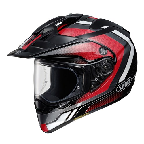 Shoei Hornet ADV Sovereign TC1 helmet in red / black