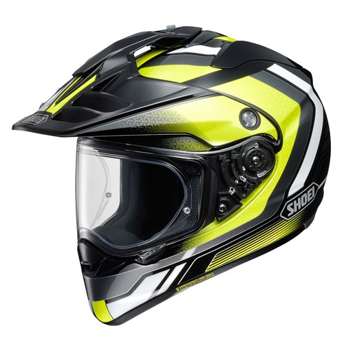 Shoei Hornet ADV Sovereign TC3 helmet in yellow