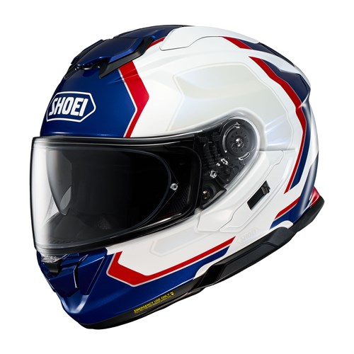 Shoei GT Air 3 Realm TC10 helmet in white / blue