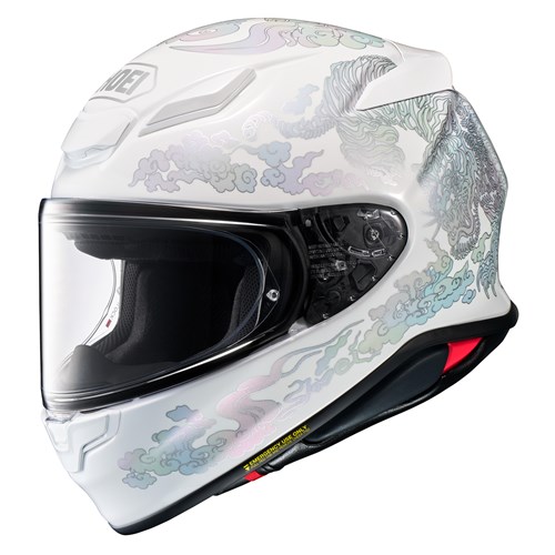 Shoei NXR2 Fearless TC6 helmet in white / silver