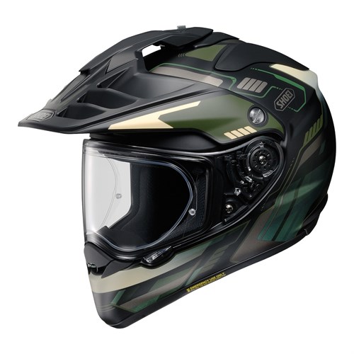 Shoei Hornet ADV Invigorate TC4 helmet in black / green