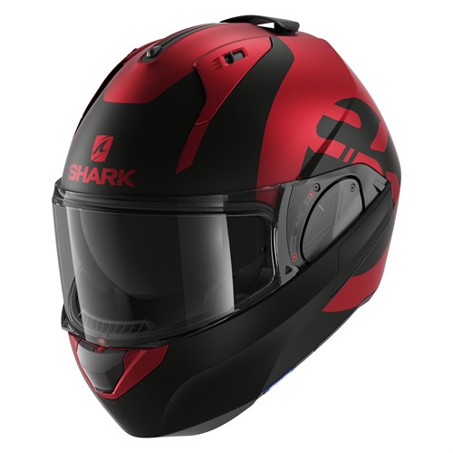 Shark Evo ES Kedje Mat RKR helmet in red / black