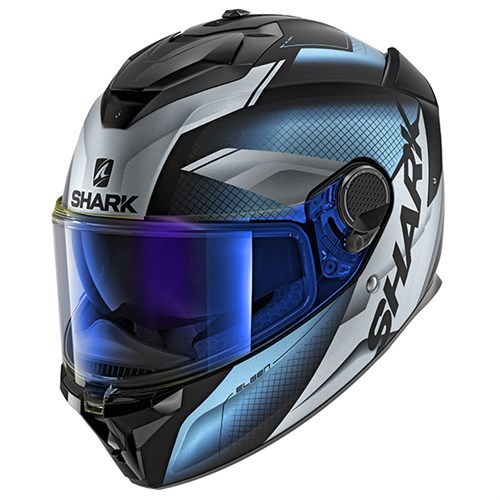 Shark Spartan GT visor in light iridium blue