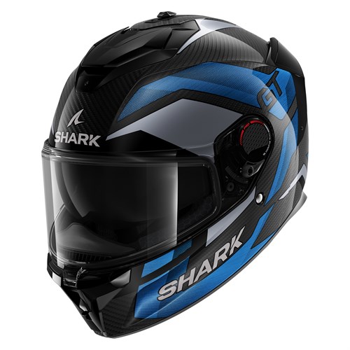 Shark Spartan GT Pro Carbon Ritmo DBU helmet in black / blue