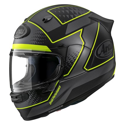 Arai Quantic GIU helmet in yellow