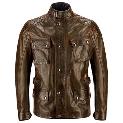 Belstaff Turner leather jacket in burnt cuero