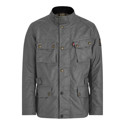 Belstaff Crosby wax cotton jacket in granite grey