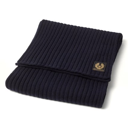Belstaff Watch scarf in navy